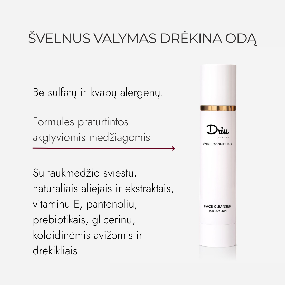 Veido Prausiklis Mišriai / Riebiai Odai Wise Cosmetics, 110 ml