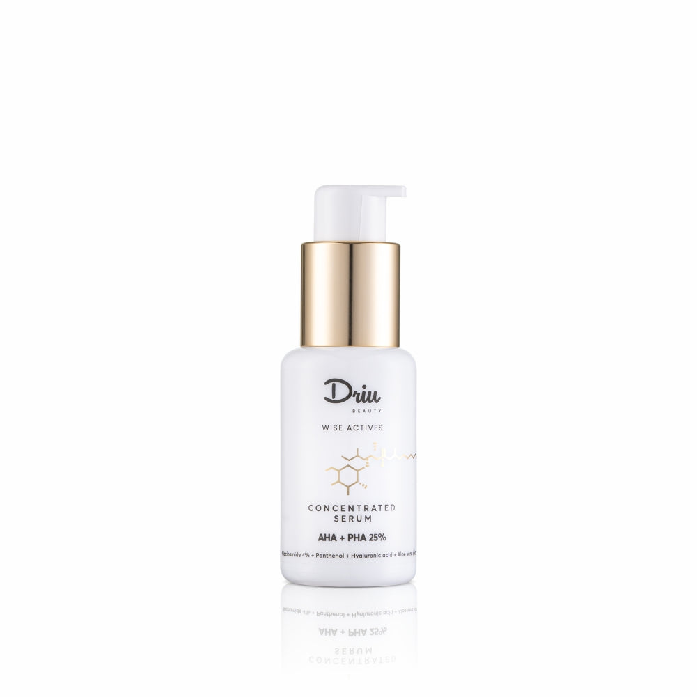 Koncentruotas rūgščių serumas AHA+PHA 25% Wise Actives, 50 ml