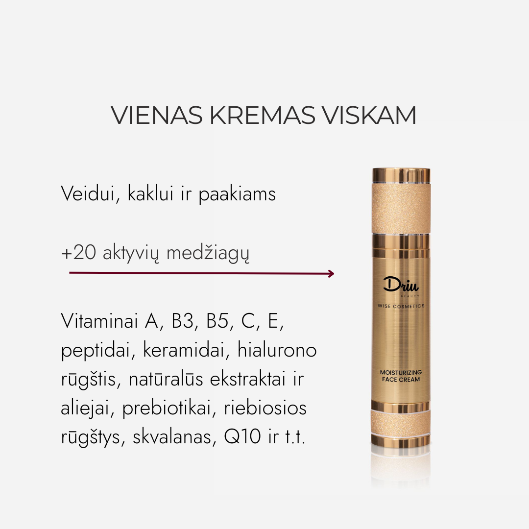 Veido Kremas Sausai Odai