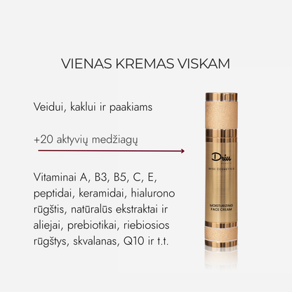 Veido Kremas Sausai Odai