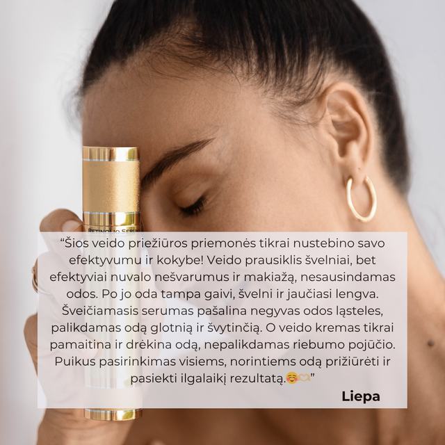Liepos atsiliepimas apie Driu prausiklį ir serumą