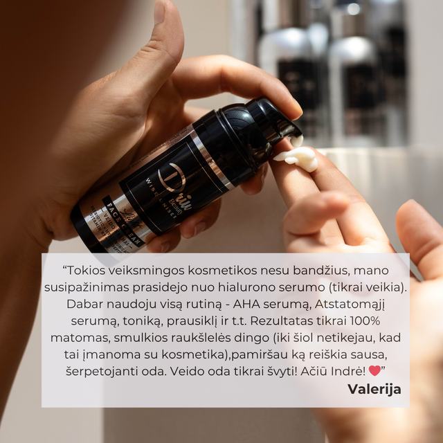 Valerijos atsiliepimas apie Driu serumą
